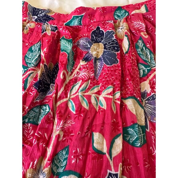 VTG Y2k Jaclyn Smith Cottagcore Floral Midi Maxi Rayon Skirt Sz Med Boho Hippie - Picture 15 of 15